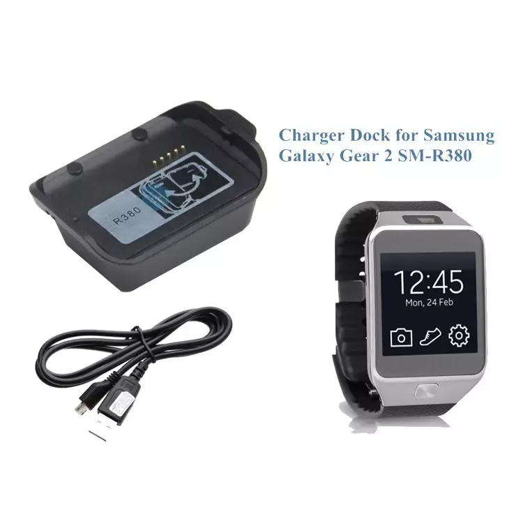 Kabel USB do ładowania Samsung Galaxy Gear 2 R380 stacja Smart Watch adapter do ładowania ładowarki SM-R380