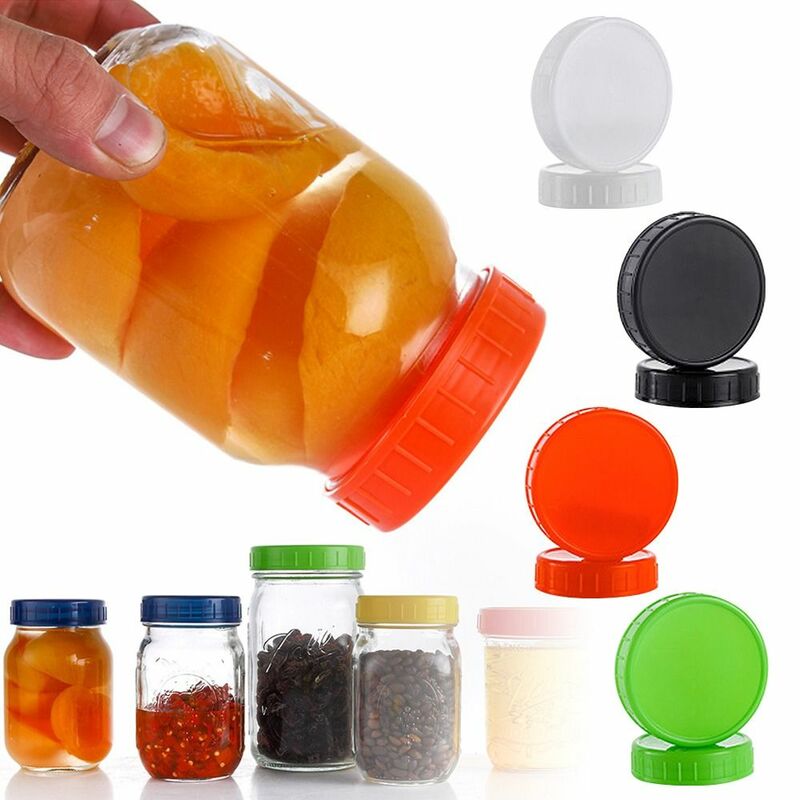 Reutilizável Mason Jar Lid, Good Seal Bottle Cover, Leak-Proof, Ferramenta de cozinha, 70mm, 86mm, 6pcs