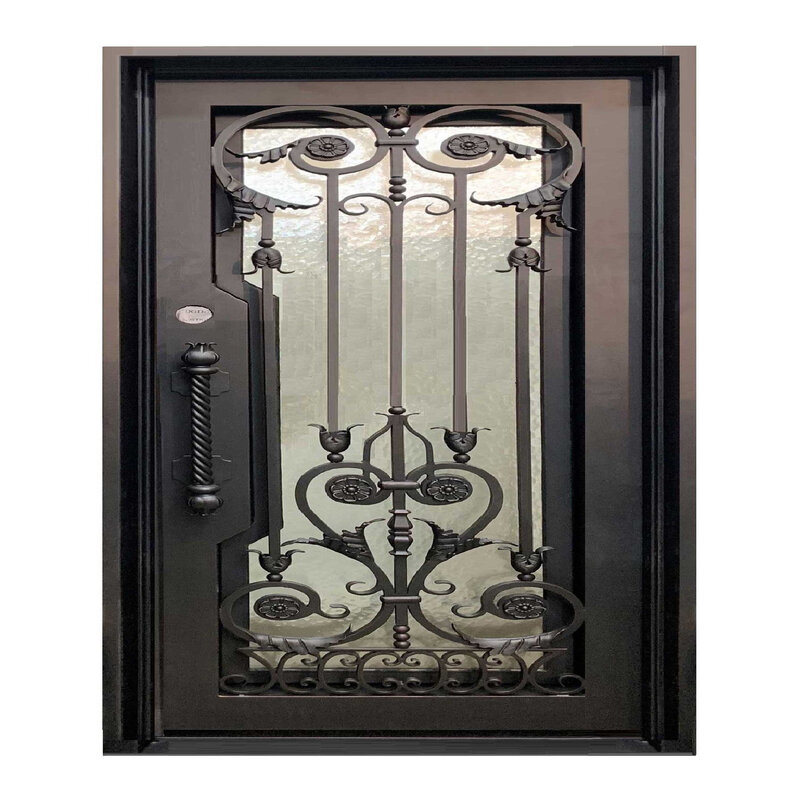 Pintu besi penjualan laris katalog kustom desain pintu besi sederhana pintu eksterior