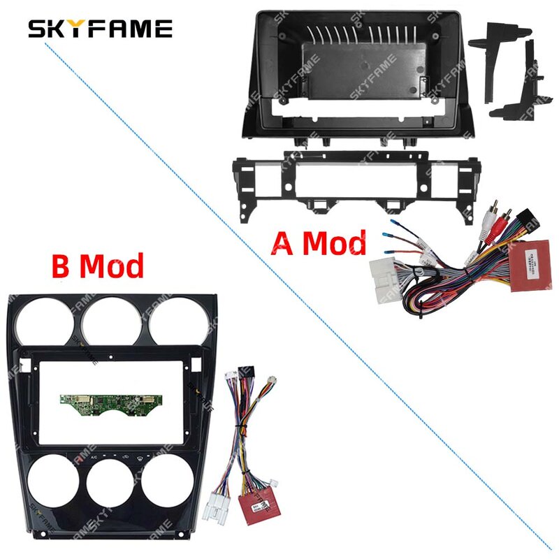 SKYFAME Автомобильная рамка Fascia адаптер Android Радио Аудио приборная панель комплект для Mazda 6