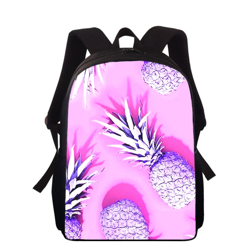 Owoce ananasa świeże 16 "3D nadruk plecak dla dzieci torba do szkoły podstawowej dla chłopców plecak dla dziewcząt studentów piękne tornister szkolny