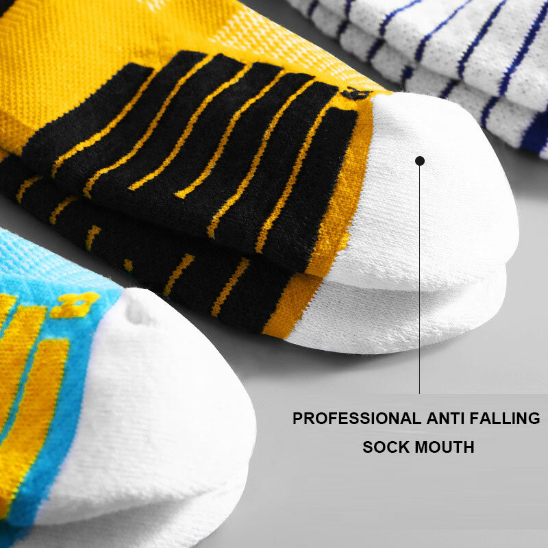 Elite Sport-calcetines de compresión para hombre, medias de deporte para ciclismo, baloncesto, correr, color negro, transpirables, largas, senderismo, amortiguación, profesionales