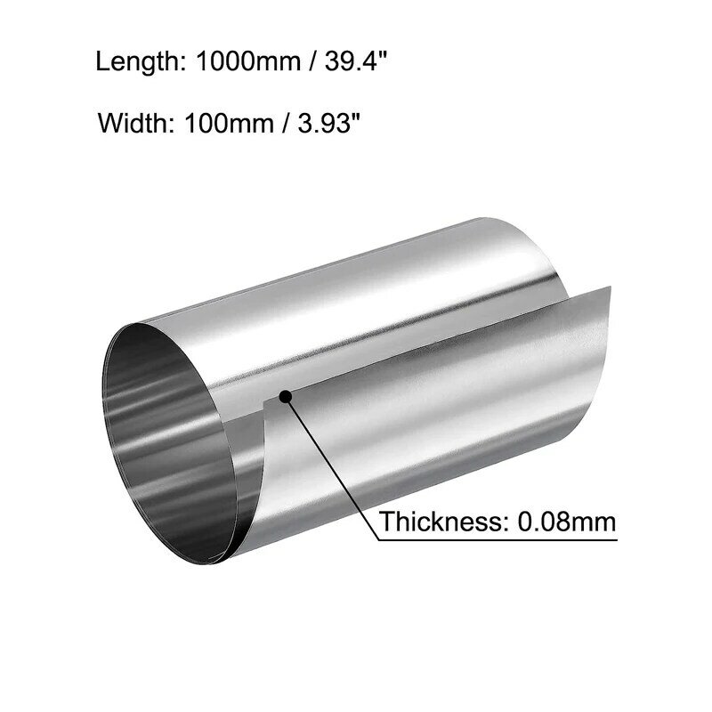 سمك 0.01 مللي متر-0.1 مللي متر الفولاذ المقاوم للصدأ قطاع الصلب ورقة رقيقة SS304 الفولاذ المقاوم للصدأ لوحة/احباط المقاومة للتآكل