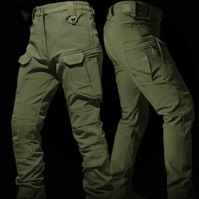 Windproof Waterproof Biker Suit Men Tactical Jacket Pants Sets Winter Shark Skin Military Soft Shell Uniform Warm Fleece Coats