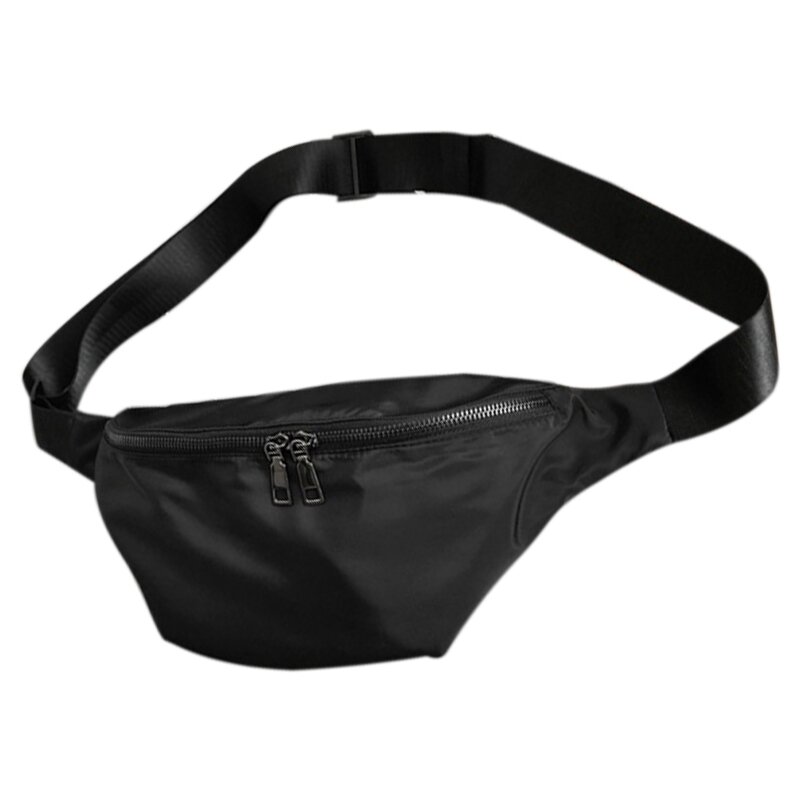 Bolsa de peito de nylon impermeável para homens e mulheres, esportes e lazer, viagens ao ar livre, cintura do ombro, moda