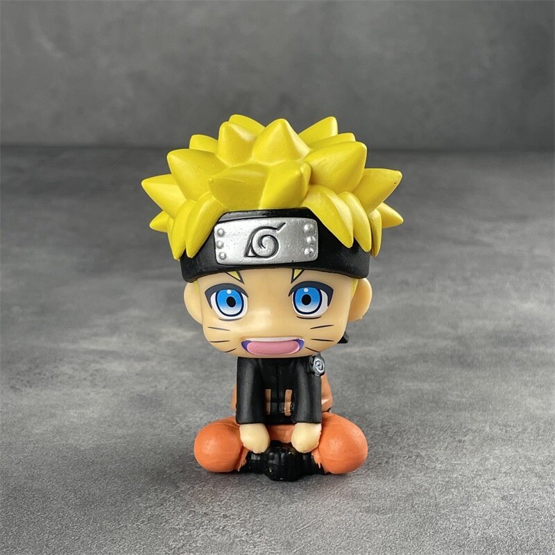 Anime Naruto Action figur Charaktere Uzumaki Naruto Hatake Kakashi Q Version Sammeln Modell Puppen neue PVC Auto Ornamente Spielzeug