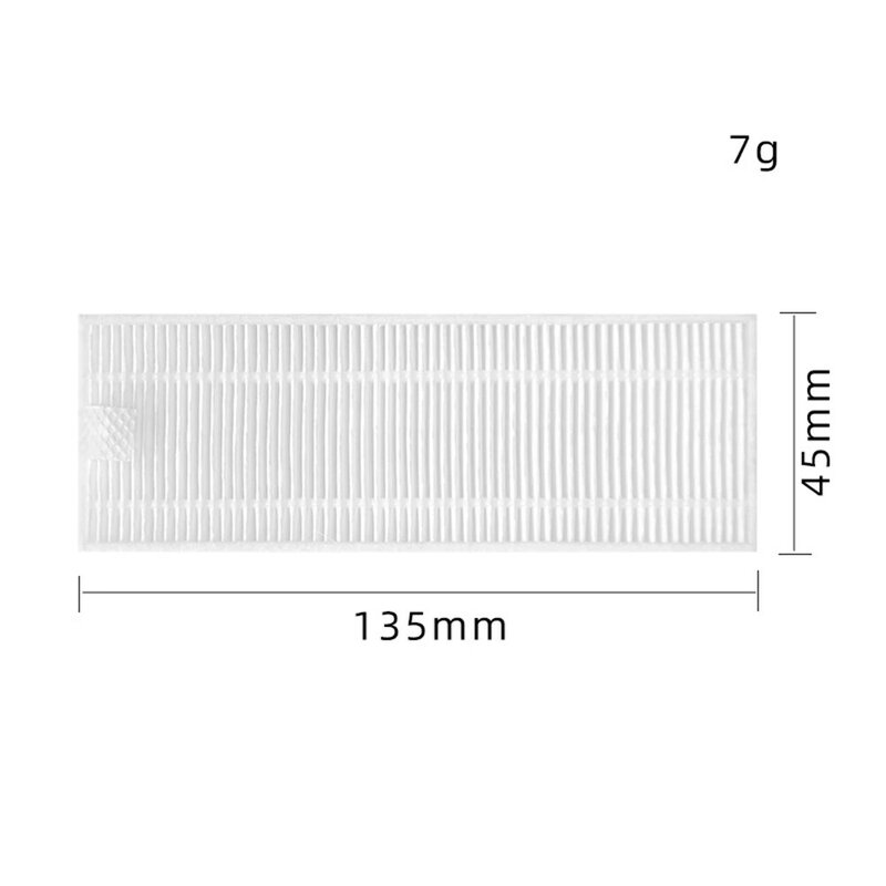 5 szt. Części wymienna szczotka boczna z filtrem szczotka rolkowa do odkurzacz automatyczny Qihoo 360 S10 x 100 Max