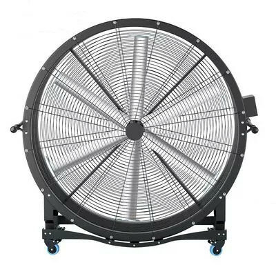 Heavy duty strong air easy moving greenhouse warehouse factory flow metal ventilation drum fan for industrial exhaust