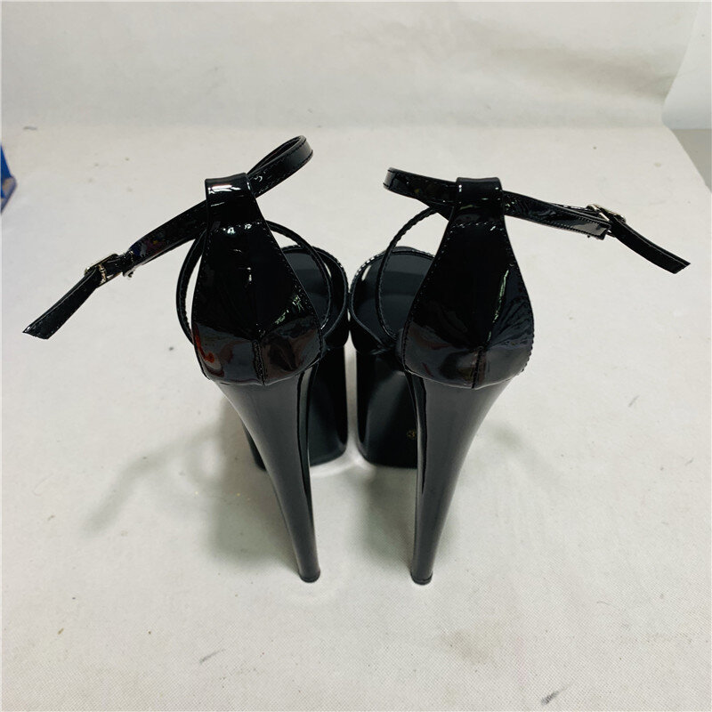 20cm high heels with elegant sandals, new fashion trend women's shoes, model runway dance shoes