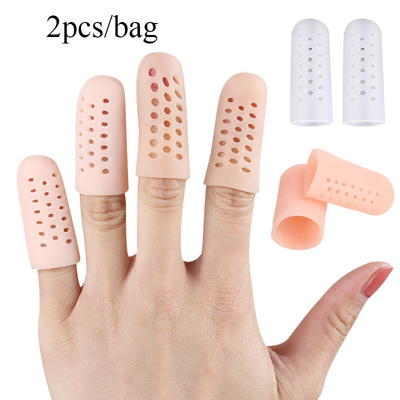 Protezione per dita in Silicone da 2 pezzi tre dimensioni che prevengono le vesciche protezione per dita Anti-attrito protezione per le dita strumento multiuso per la cura dei piedi