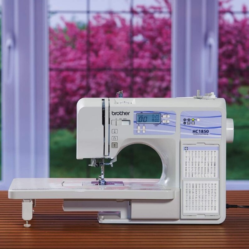 縫製およびキルティングマシン,組み込みステッチ,液晶ディスプレイ,8付属,hc1850,185フィート