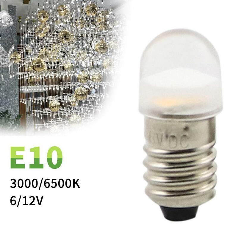 E10 Screw Indicator Lamp LED Old Flashlight Lamp Flashlight Bicycle Taillight Lamp Warm Low Voltage Lamp  Decor Light