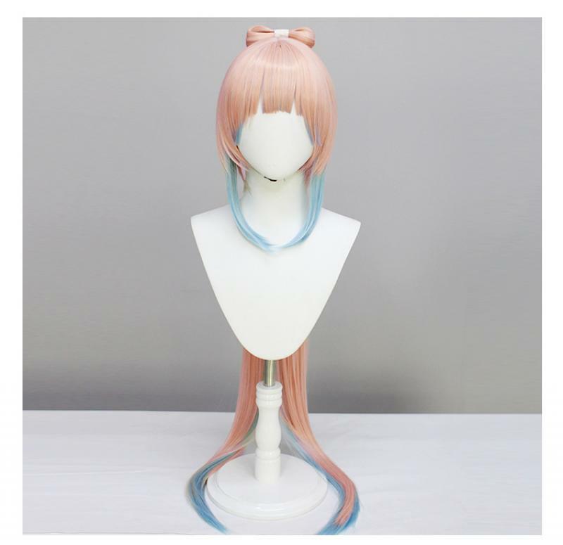 Anime Game Cosplay Wigs Role Simulate Hair Kawaii Pink Hairstyle Adult Long Periwigs Cos Costume Accessories Halloween Props