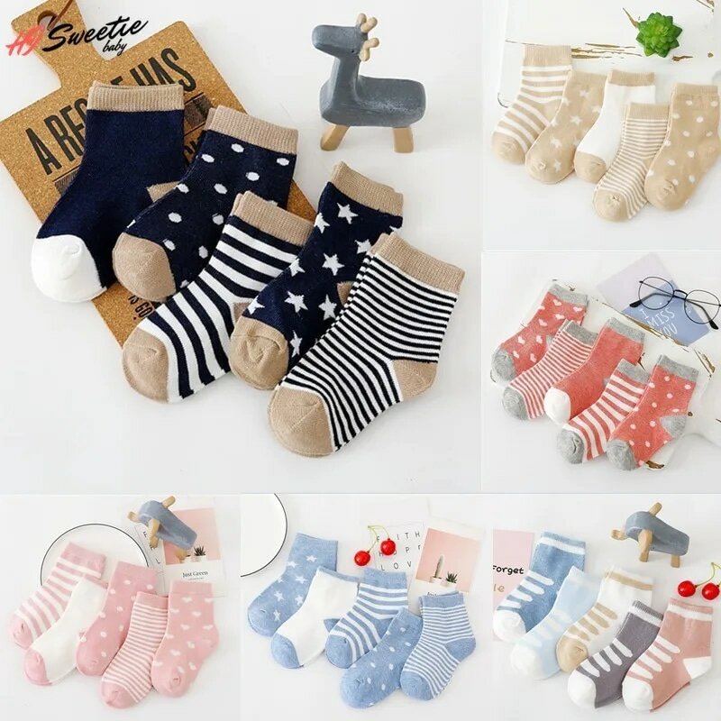 5Pairs Children's Socks Summer Cotton Cartoon Animal Baby Socks Carrot Girls Mesh Cute Newborn Boy Toddler Kids Socks
