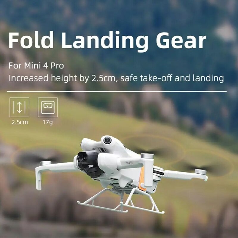 BUDI Drone Accessories for dji Mini 4 Pro Landing Gear Foldable Stand Holder Heightening Tripod Expanded Increased Bracket