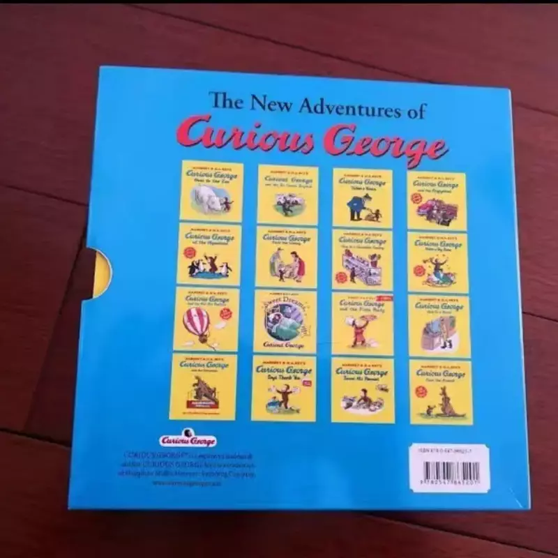 16Book/Set Curious Monkey George Children'S StoryBook Curious George Famous Kids Story Early Education Story Books Libros