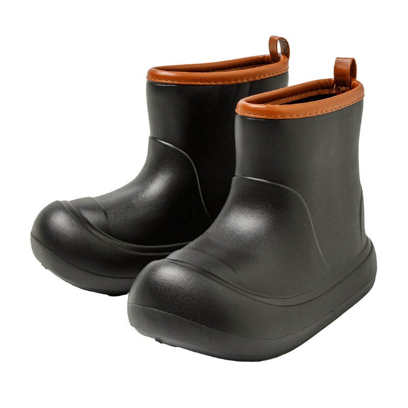 Rainboots 2024 New Thick Sole High cut Fashion Parent Child Anti slip Waterproof Rainshoes All Seasons
