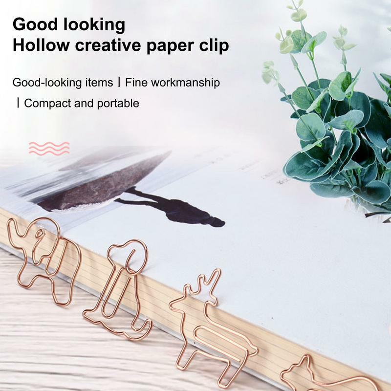 Klip kertas pembatas buku berbentuk hewan lucu klip kertas klip kertas anjing hadiah klip Binder dekoratif untuk pria wanita