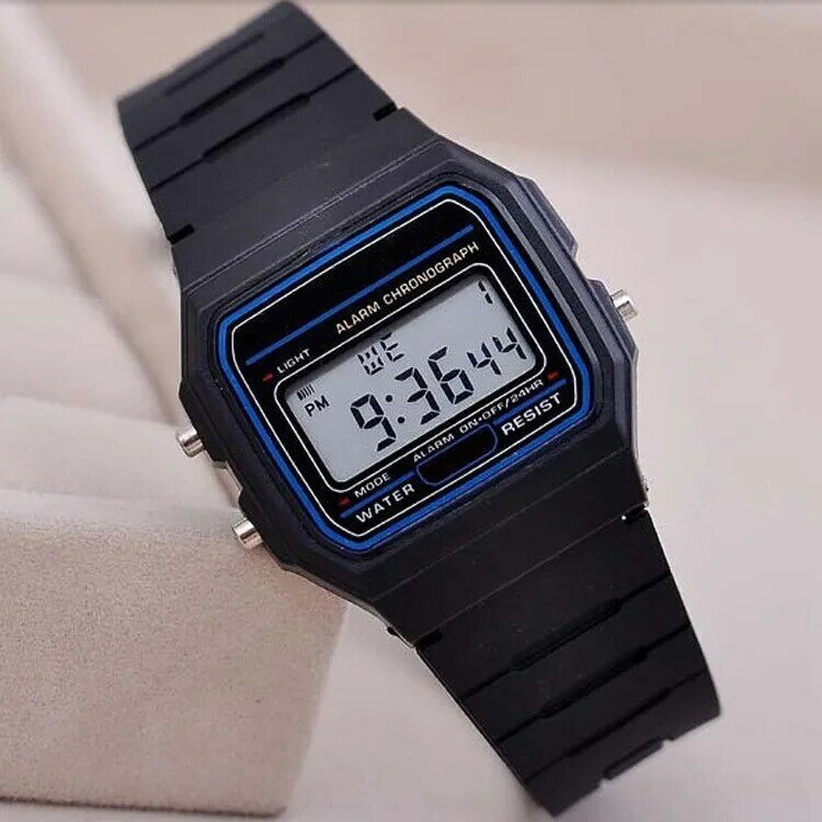 Moda cyfrowe zegarki męskie luksusowe ogniwo ze stali nierdzewnej zegarek na bransolecie zespół biznes elektroniczny mężczyzna zegar Reloj Hombre
