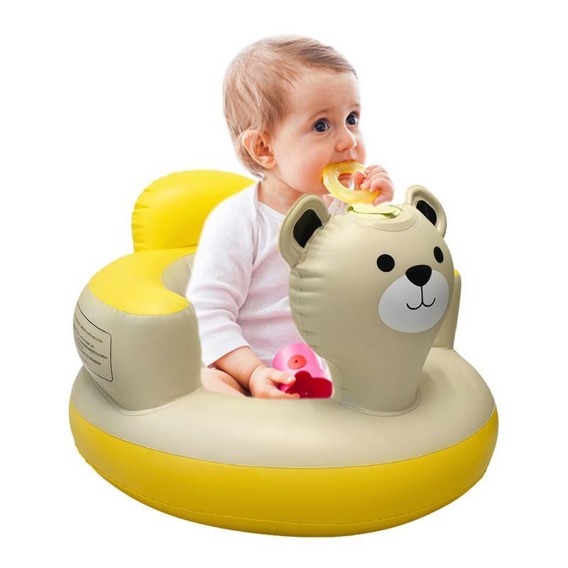 Pukulan Ke atas kursi bayi, lucu beruang pendukung punggung Sofa lantai bayi untuk bayi 6-24 bulan kursi duduk untuk di dalam