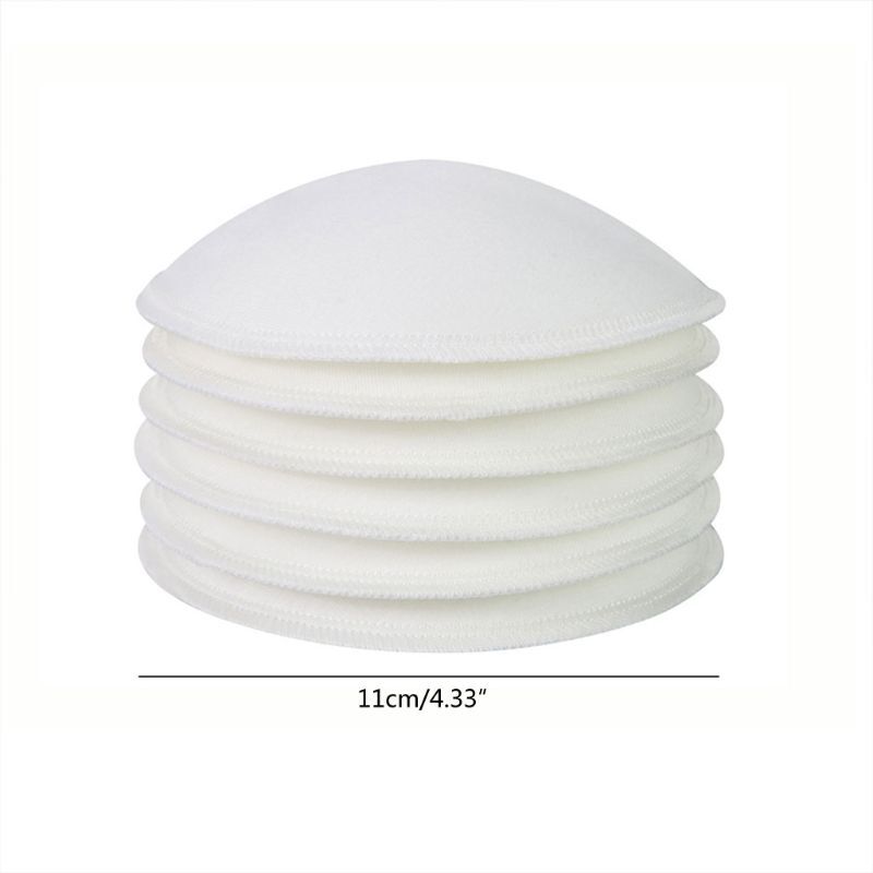 4pcs Anti-overflow Breast Pads Absorbency Soft Breathable Cotton Pads for Mommy