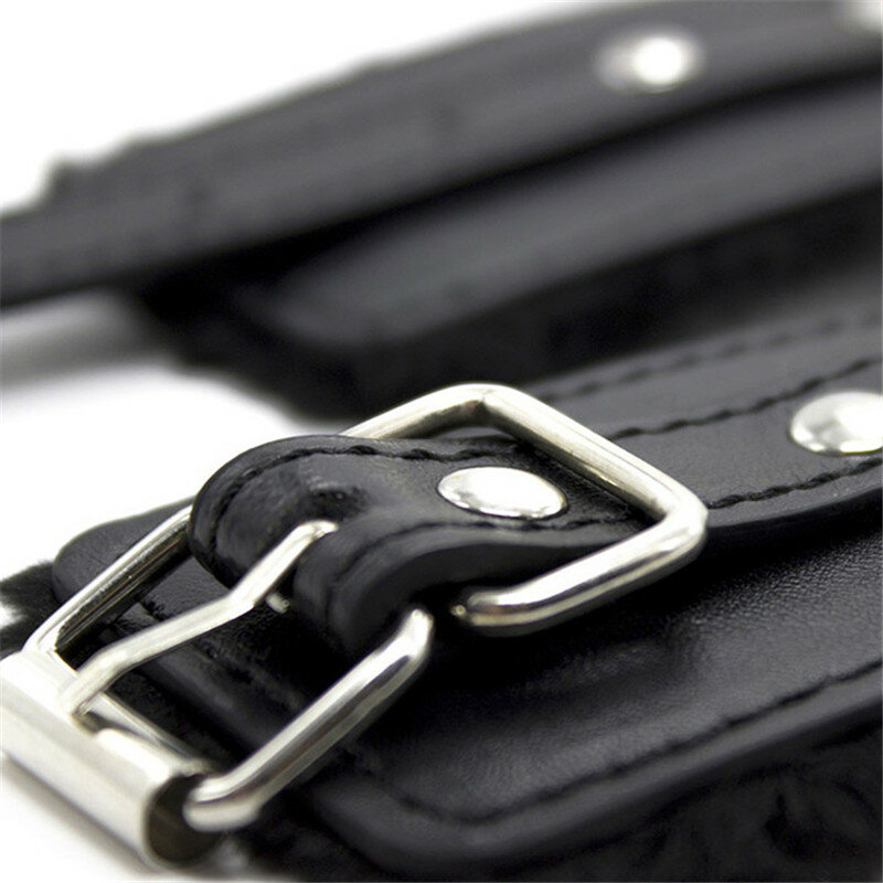 Handcuffs Sexy Metal Adjustable PU Leather Plush Restraints Slave Erotic Wives Cuff Sex Toys for Couples Adult Games Supplies
