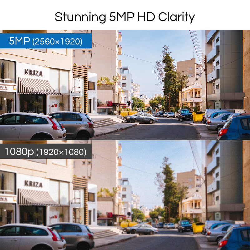 ZOSI H.265 + 8CH 5MP POE Kit de système de caméra de sécurité 5MP HD IP caméra extérieure étanche CCTV maison vidéo Surveillance NVR ensemble
