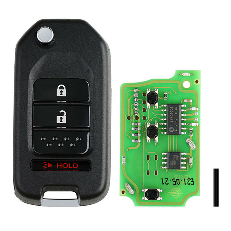XHORSE-llave remota Universal con cable VVDI, 3 botones, accesorios de coche para Honda, versión en inglés, herramientas VVDI2, 5 unidades por lote