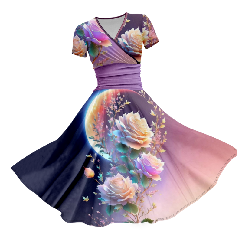Letnia sukienka 2024 Kwiatowa seksowna sukienka maxi dla kobiet Luksusowa plaża Stylowe sukienki wieczorowe Eleganckie sukienki dla dziewczynek