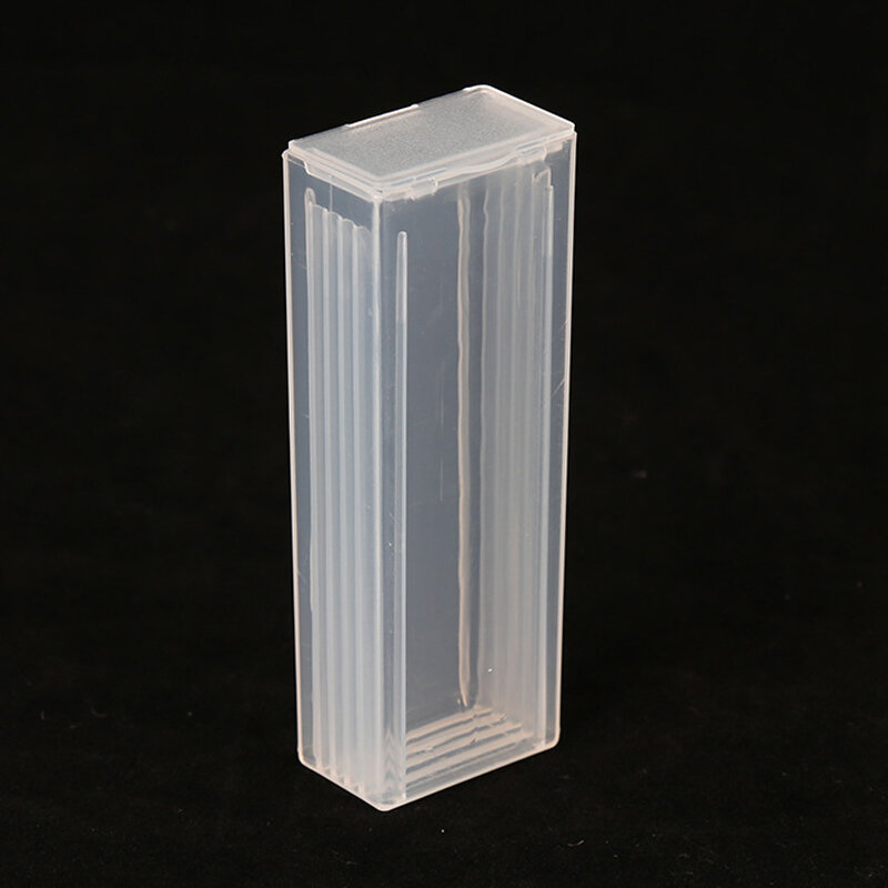 Plástico Microscópio Slide Caixa De Embalagem, Caixa De Armazenamento Portátil, Laboratório Slides Holder, Dispenser, ABS, 5Pcs