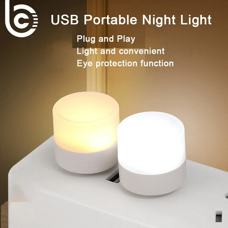 Портативный USB-светильник, светодиодный светильник для чтения с защитой глаз и USB для портативного зарядного устройства/компьютера, лампы для чтения, светодиодный ночсветильник для ноутбука