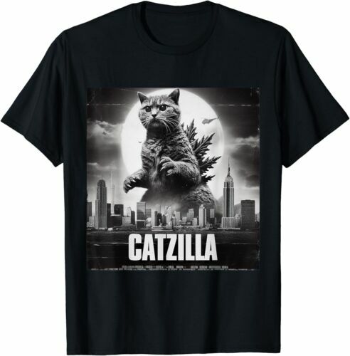 Catzilla Cat Japanese Art Funny Unisex T-Shirt