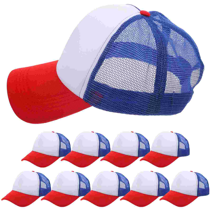 قبعة بيسبول مصعد للرجال والنساء ، قبعة سائق ، الإسفنج ، التسامي فارغة ، 10 قطعة