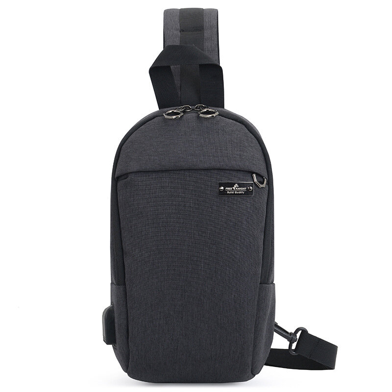 Chihage tas selempang pria, kapasitas besar tahan air olahraga luar ruangan multi-fungsi tas bahu tunggal santai