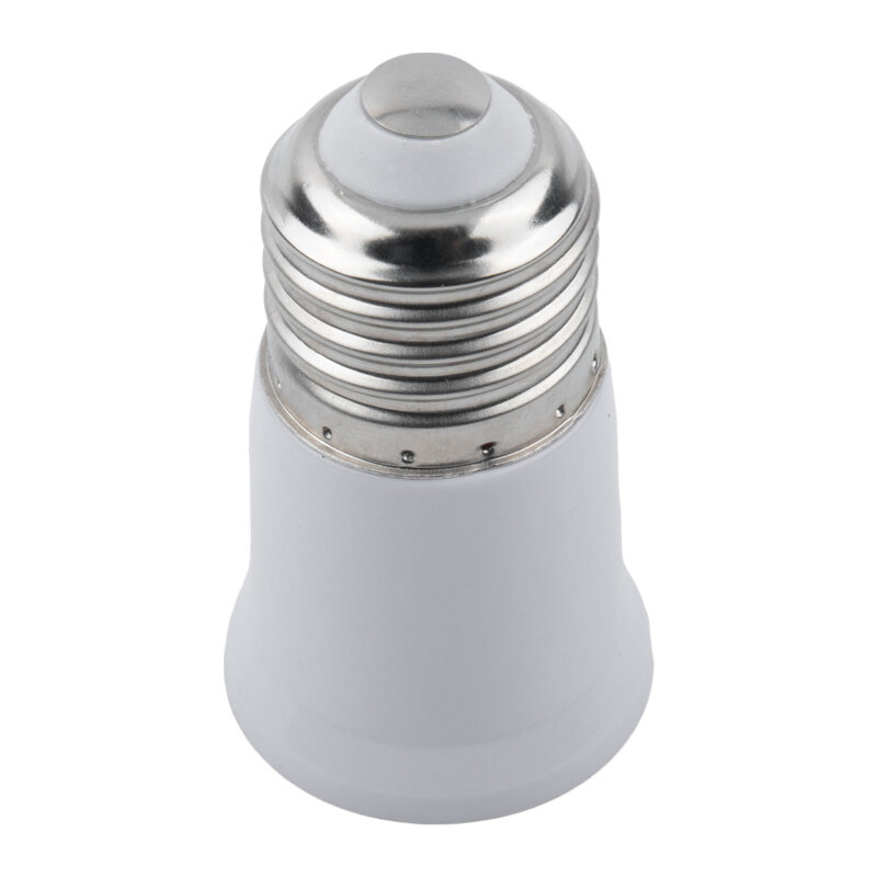 قاعدة مأخذ تمديد PBT بيضاء ، موسع مقبس المصباح الكهربائي ، مقاومة للحرارة ، قاعدة تمديد ، 3 محول ، E26 E27 ، 12"
