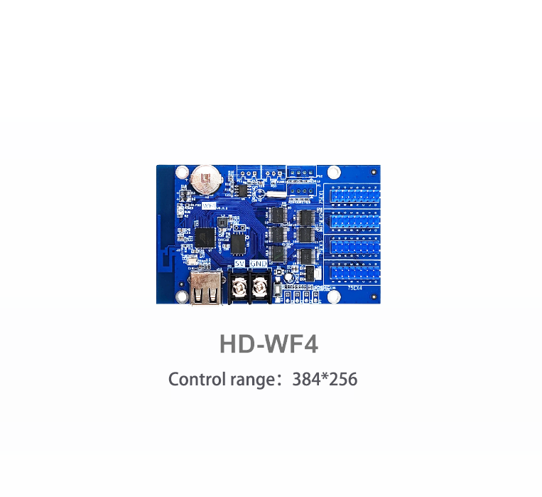 Huidu Hd-wf1 /WF2/WF4, tarjeta de control de pantalla LED colorida de un solo color, wifi móvil, control inalámbrico