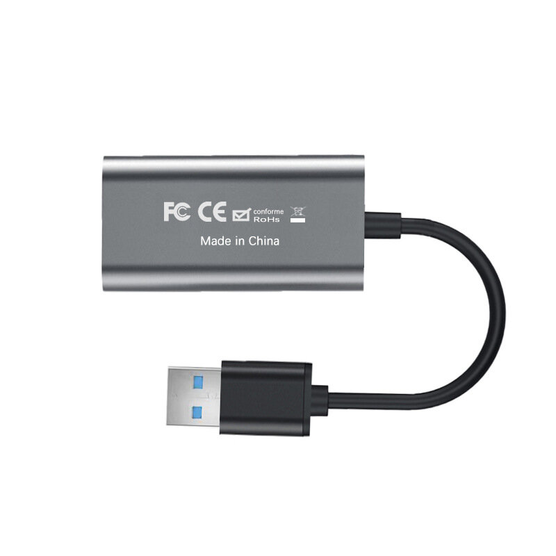 HDMI 고화질 비디오 캡처 카드, HDMI-USB 4K 게임 라이브 스트리밍 회의 비디오 녹화 출력, 1080P 60HZ