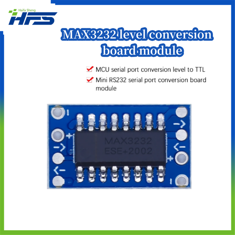 Módulo de conversión en serie, placa de conversión de nivel TTL, Mini, RS232, MAX3232, 10 piezas