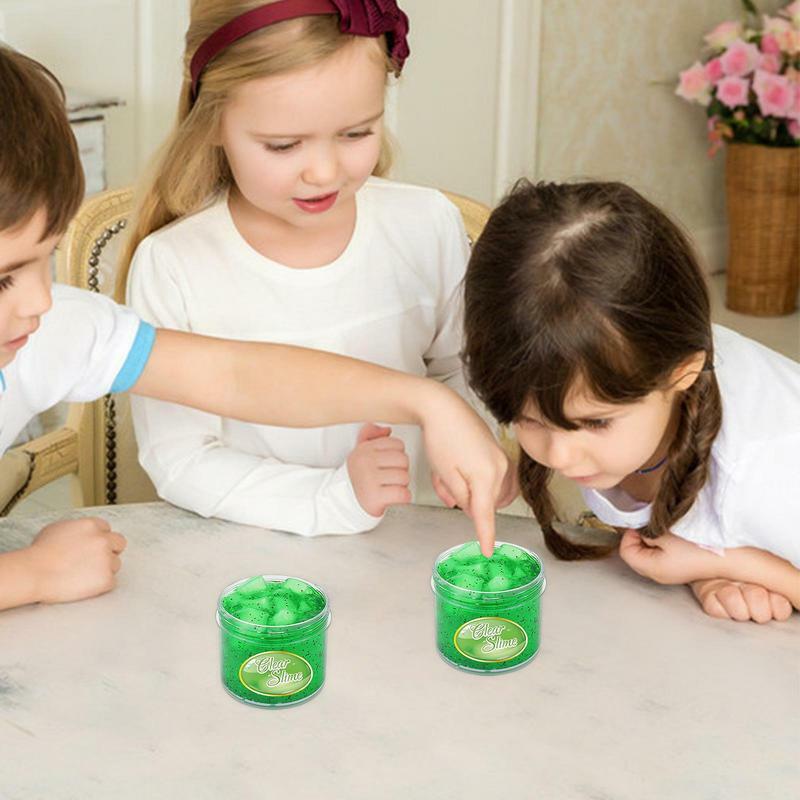 Argila elástica cristal macio para crianças, Geléia de argila bonito, Exercício Finger Toys, DIY Halloween Gift