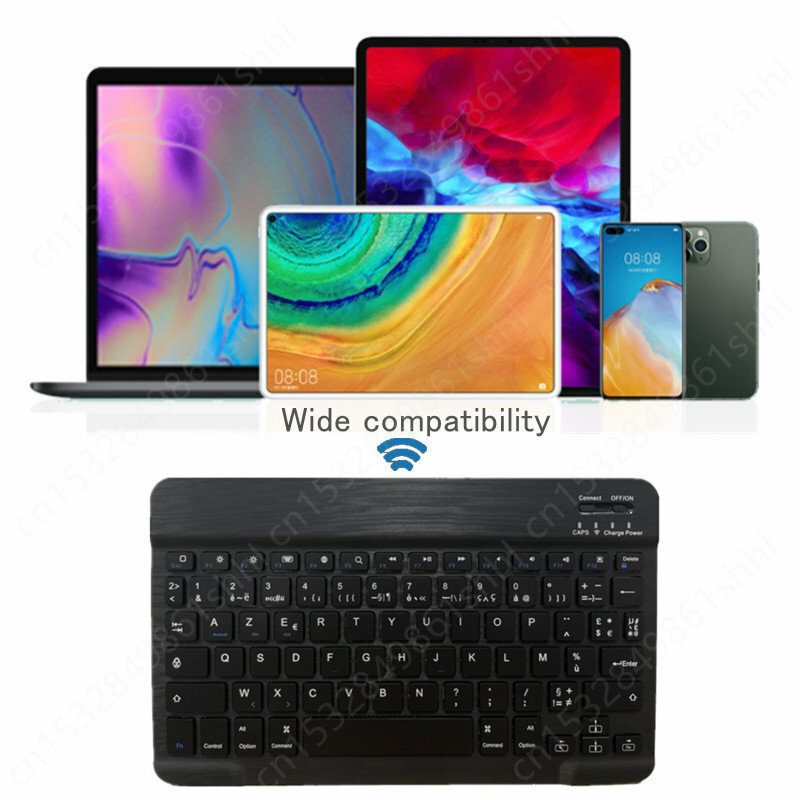 Clavier Azerty Francais Keyboard For Galaxy Tab S9 S8 S7 11'' Tablet Keyboard Rainbow Backlight Korean Russian Spanish Teclado