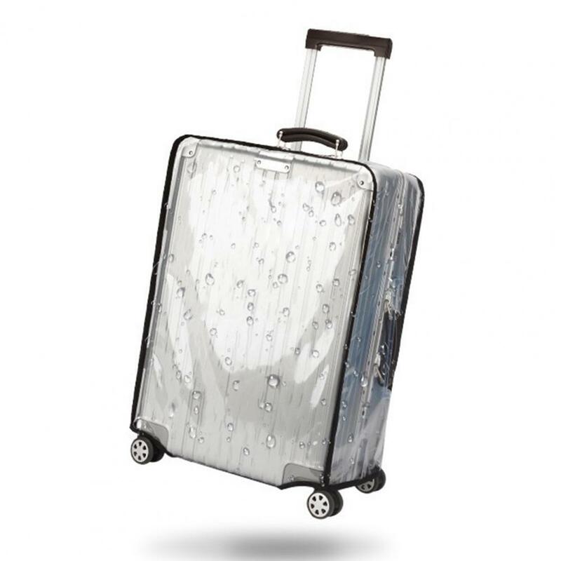 Juste de protection transparente pour valise, housse épaissie, résistante à l'usure, protection complète, étanche, anti-poussière, housse de protection pour bagages trempée