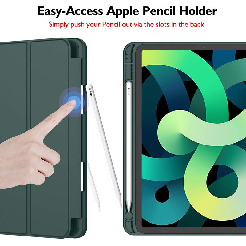 Чехол для нового iPad 10,2 Pro 11 9,7 Mini 6 5 10,5 Air 3, умный чехол с держателем для карандашей для iPad 10th 9th 8th 7th 5th 6th 10, 9, 8, 7, 6 поколения