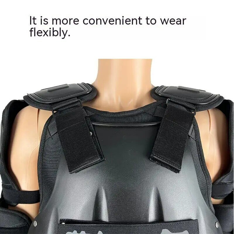 Индивидуальные защитные детали, взрывозащищенное оборудование для защиты тела, черный Жесткий огнестойкий костюм для беспорядков