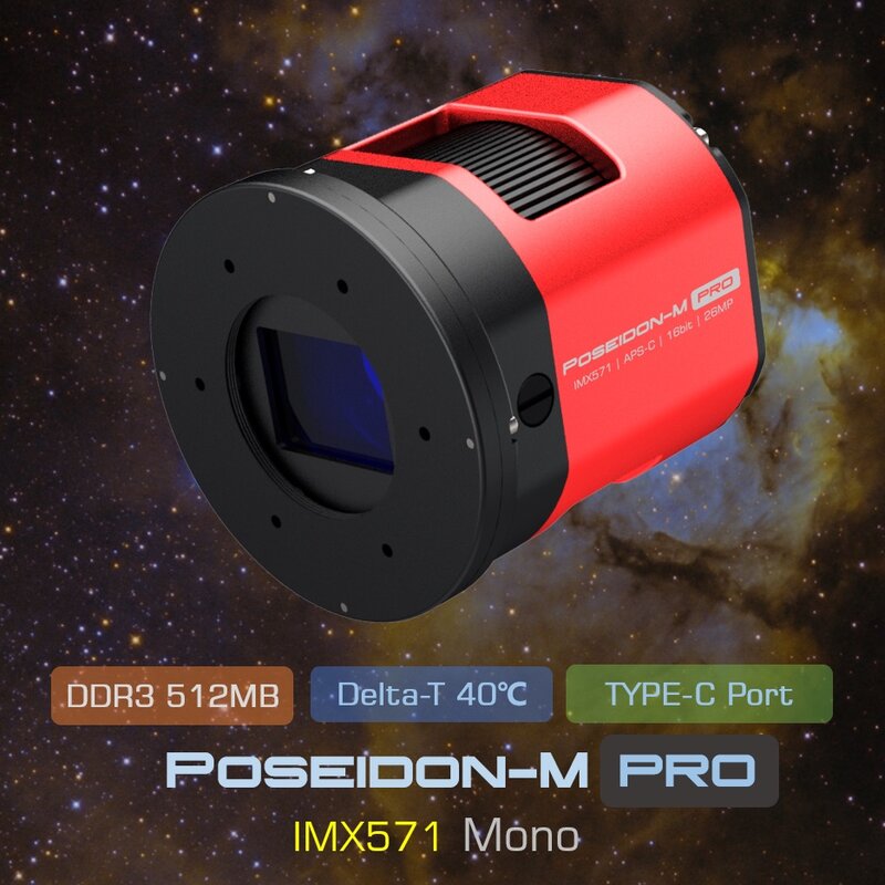 Người Chơi Một Trong Poseidon-M Pro (IMX571) USB3.0 Đơn Thiên Văn Học Làm Mát Bằng Camera