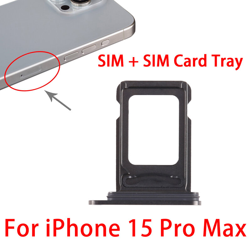 Dla iPhone 15 Pro/15 Pro Max SIM + SIM tacka na karty SIM