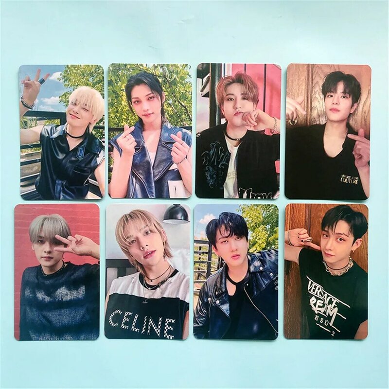 8 Stks/set Kpop Verdwaalde Kinderen Maxident Fotocards Bang Chan Felix Lee Ken Hyunjin Fotokaarten Lomo Kaart Fotokaart Voor Straykids Fans