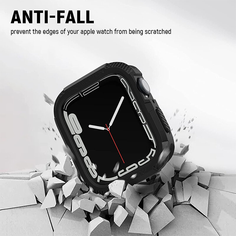 PENUTUP UNTUK casing jam tangan Apple, 44mm 40mm 45mm 41mm 42mm 38mm Iwatch Aksesori Iwatch TPU pelindung layar Apple Watch seri 9 8 7 Se 5 3