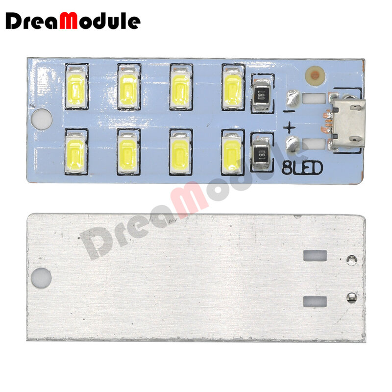 Modulo LED 5730 SMD 5V ~ 470mA bianco USB Micro LED pannello di illuminazione luce notturna di emergenza 8/12/16/20pcs LED USB Mobile Light Board