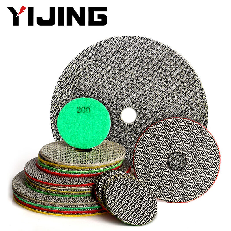 Diamond Hand Polishing Pads Electroplated Sanding Pads Grinding Disc For Glass Granite Marble Concrete