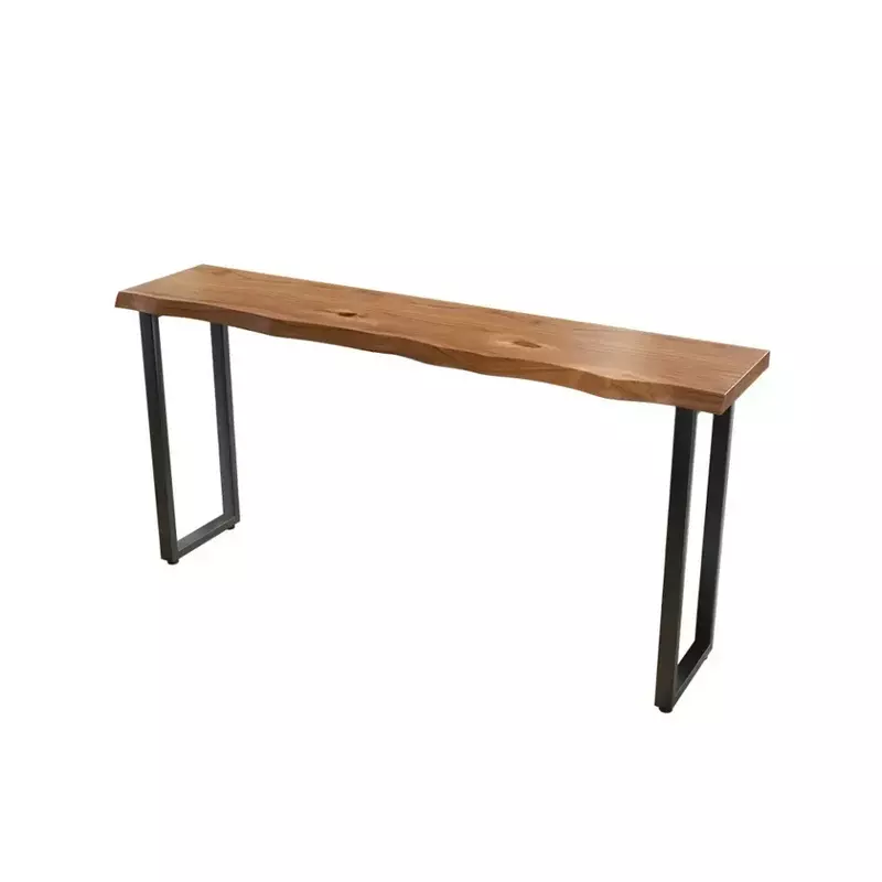 EE1008 длинный стол из массива дерева на заказ, барный стол, домашний высокий стол для балкона, десертный стол для магазина и стул, комбинация для отдыха